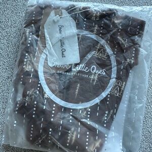 Brave Little Ones cabin in the woods zip romper 0-3M